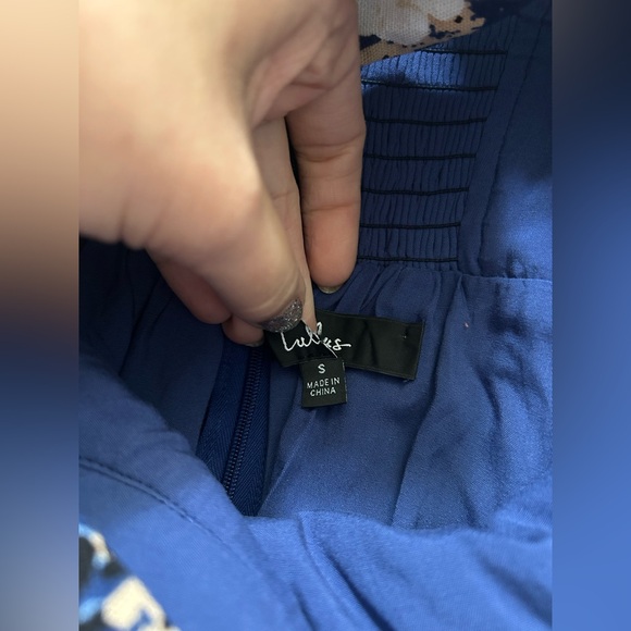 Lulus Floral Blue and White Dress - Picture 5 of 5